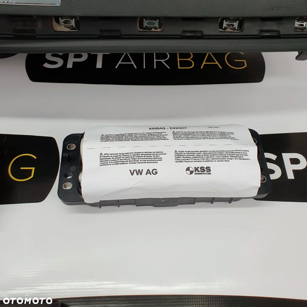 AUDI A3 8V DESKA ROZDZIELCZA KONSOLA KOKPIT PULPIT PODUSZKI AIRBAG AIR BAG PASY KIT SET - 6
