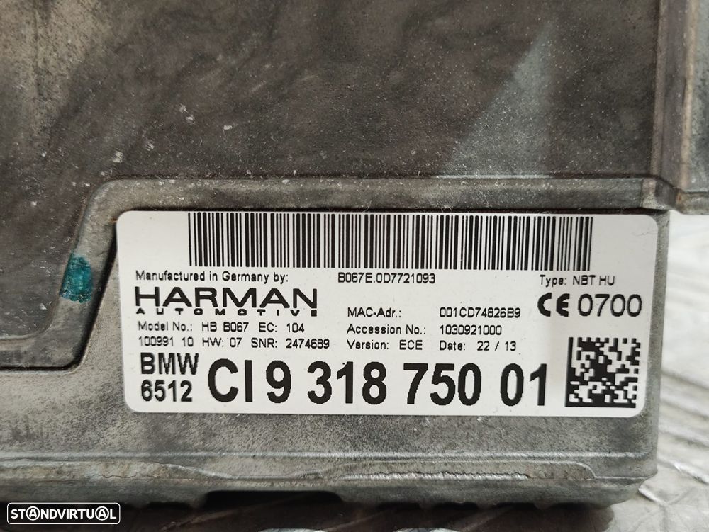 Radio Original BMW Serie 3 F30 F31 F35 - 7