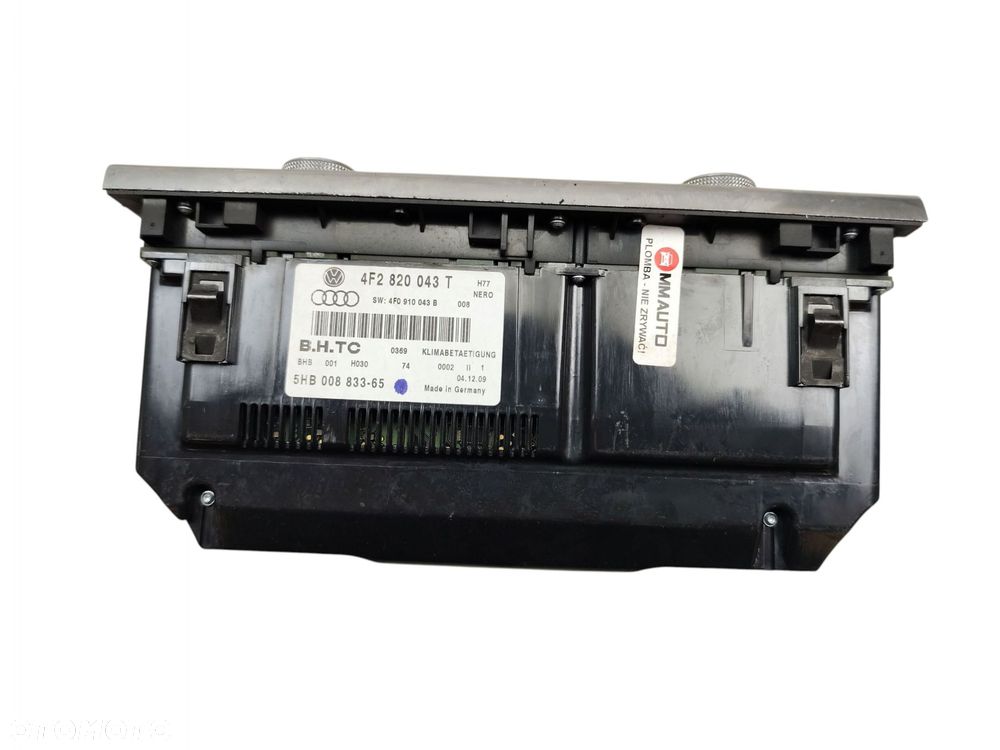 PANEL KLIMATYZACJI NAWIEWU AUDI A6 C6 LIFT (08-11) 4F2820043T - 3