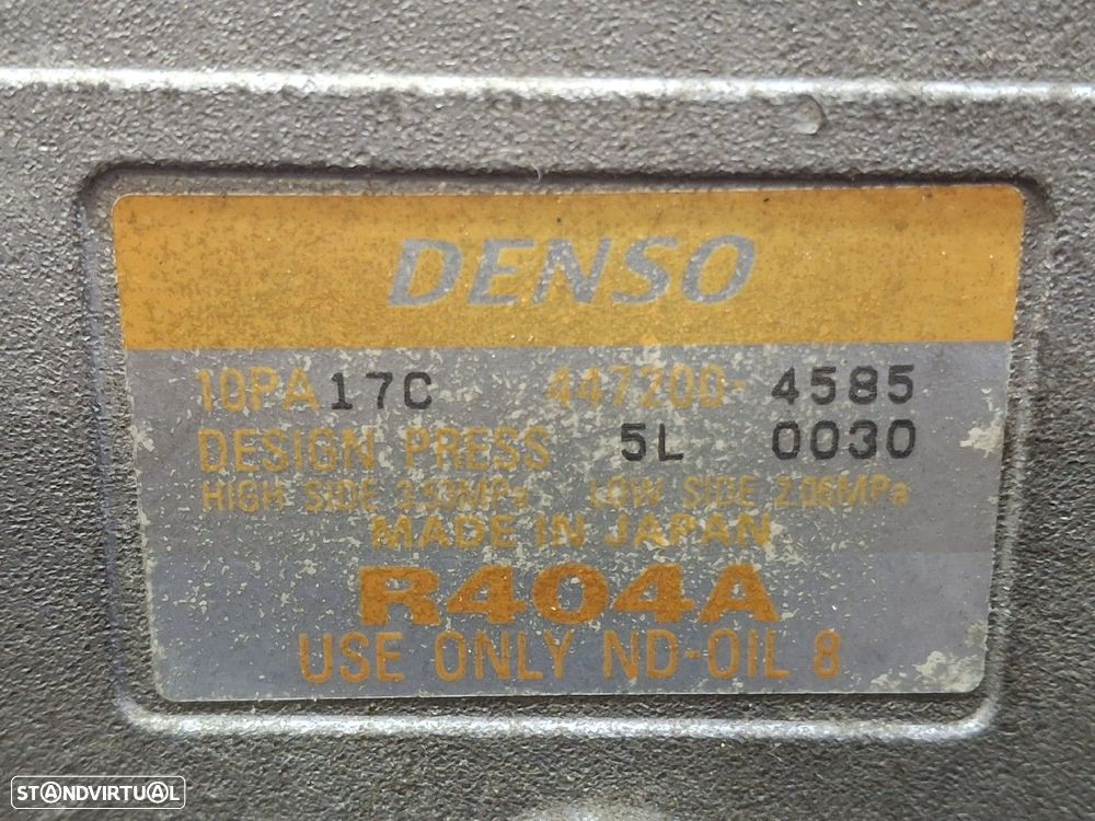 Compressor Do Ar Condicionado Toyota Dyna Camião De Plataforma/Chassis - 5