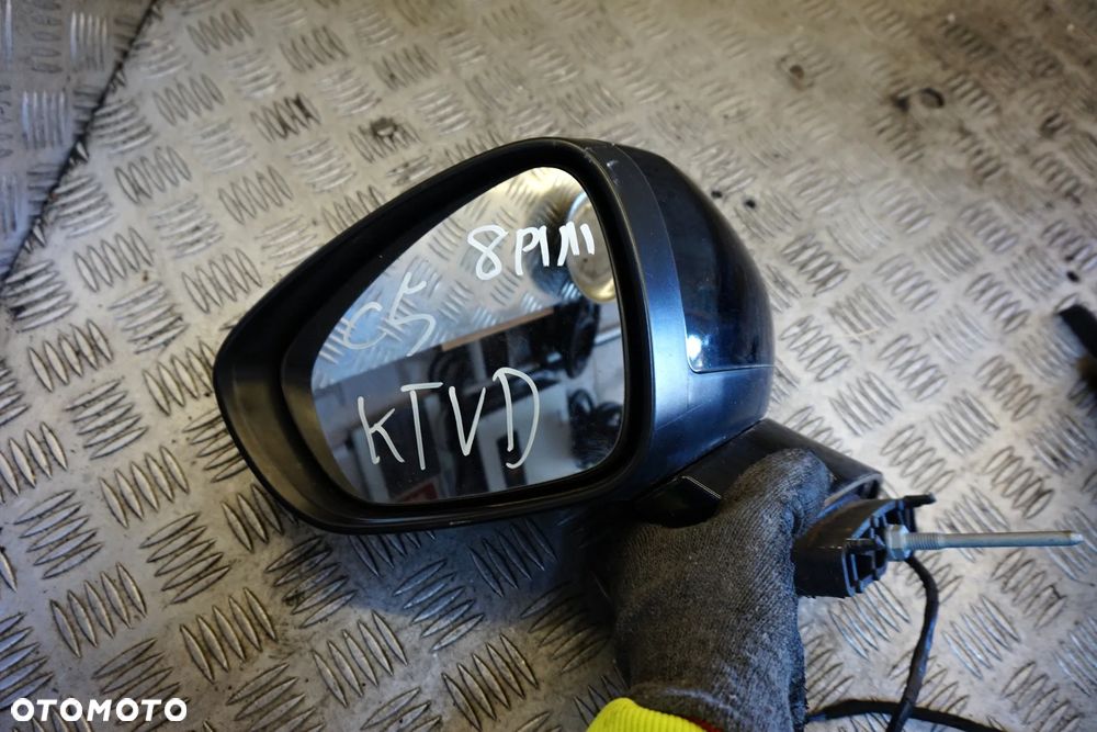 LUSTERKO ELEKTRYCZNE PRAWE C5 III X7 LIFT 8-PIN KTVD SKŁADANE EL EU CZARNY CITROEN 2011-2017 - 6