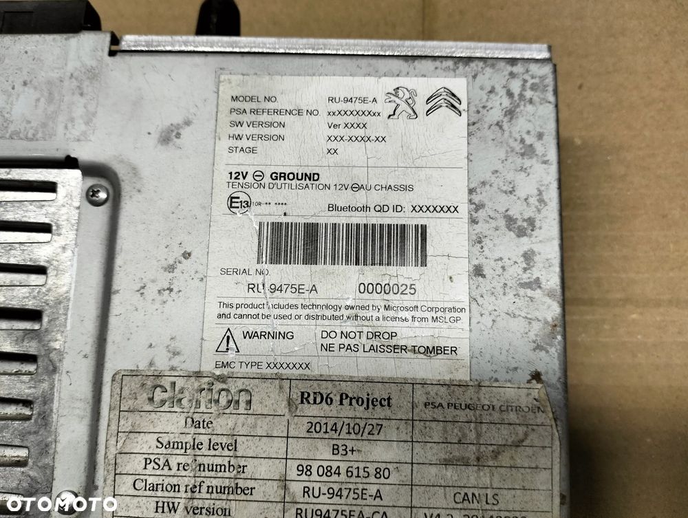PEUGEOT EXPERT III JUMPY III PROACE RADIO - 2