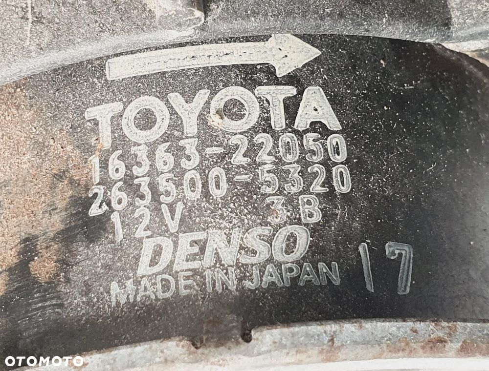 WENTYLATOR CHŁODNICY TOYOTA MR2 III 122750-5600 - 3