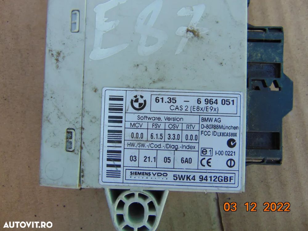 Modul confort BMW e87 E81 E90 modul confort central dezmembrez BMW e87 - 4