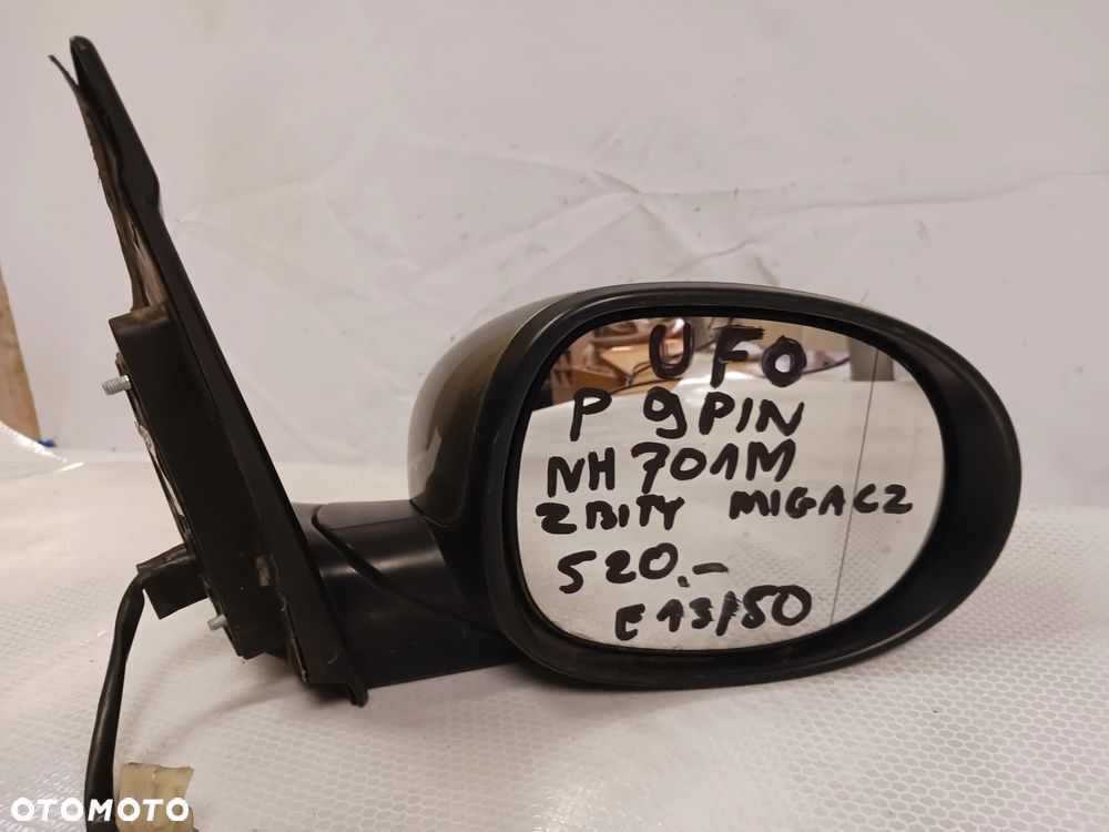 - LUSTERKO ELEKTRYCZNE PRAWE CIVIC VIII 8 UFO NH701M 9PIN ZBITY MIGACZ - 4