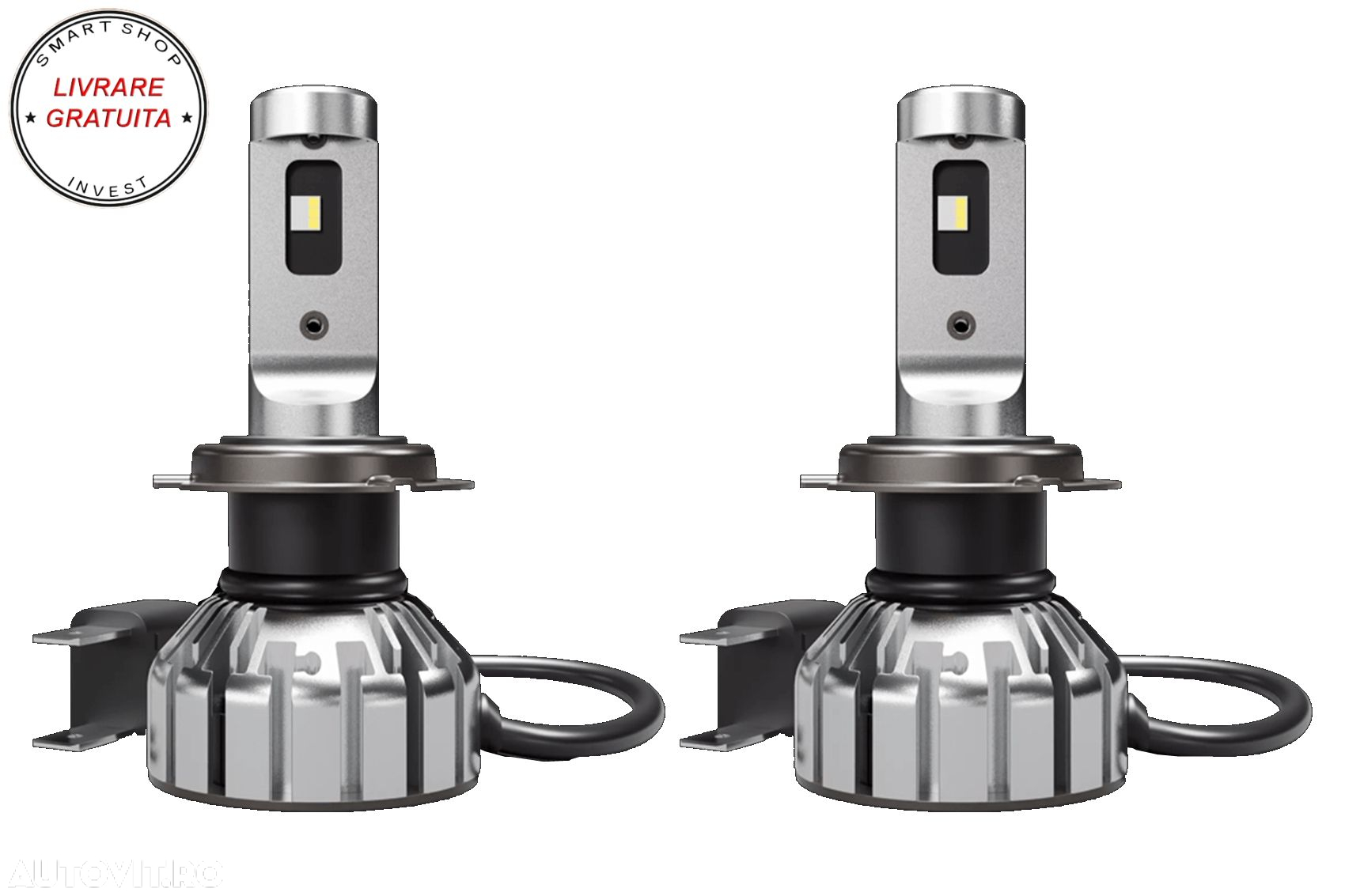 OSRAM NIGHT BREAKER H7 LED SMART 64210DWNBSM-2HB Set 2 Becuri Auto Moto Omologare - livrare gratuita - 3