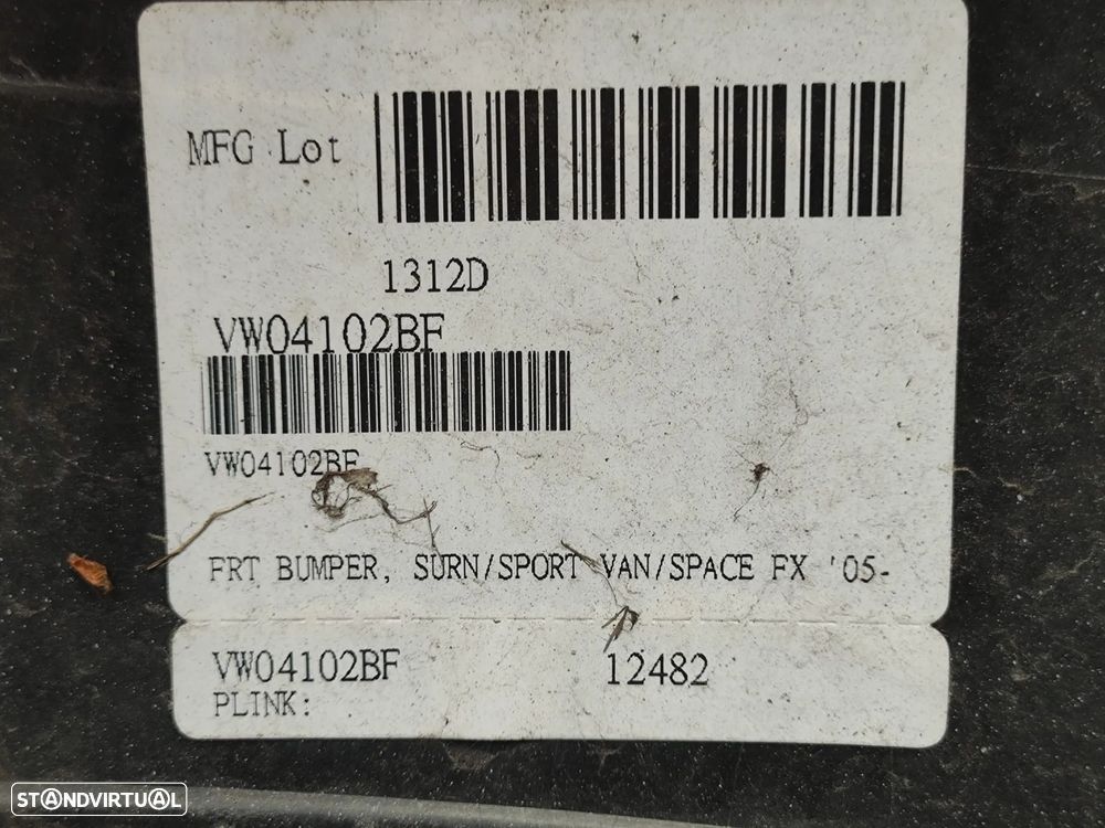 Parachoques Frente Frontal Volkswagen Fox fase 1 2003 a 2008 Original - 10