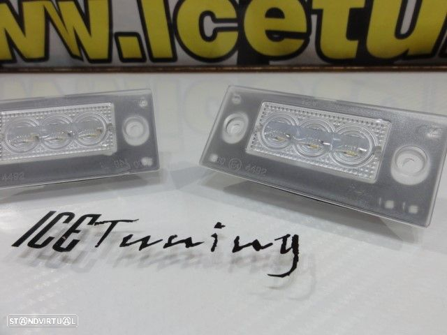 Suporte De Lâmpada De Matricula Com Led Branco Audi A4/S4/RS4 avant 1999-2001, A3 8L 01-03 - 6