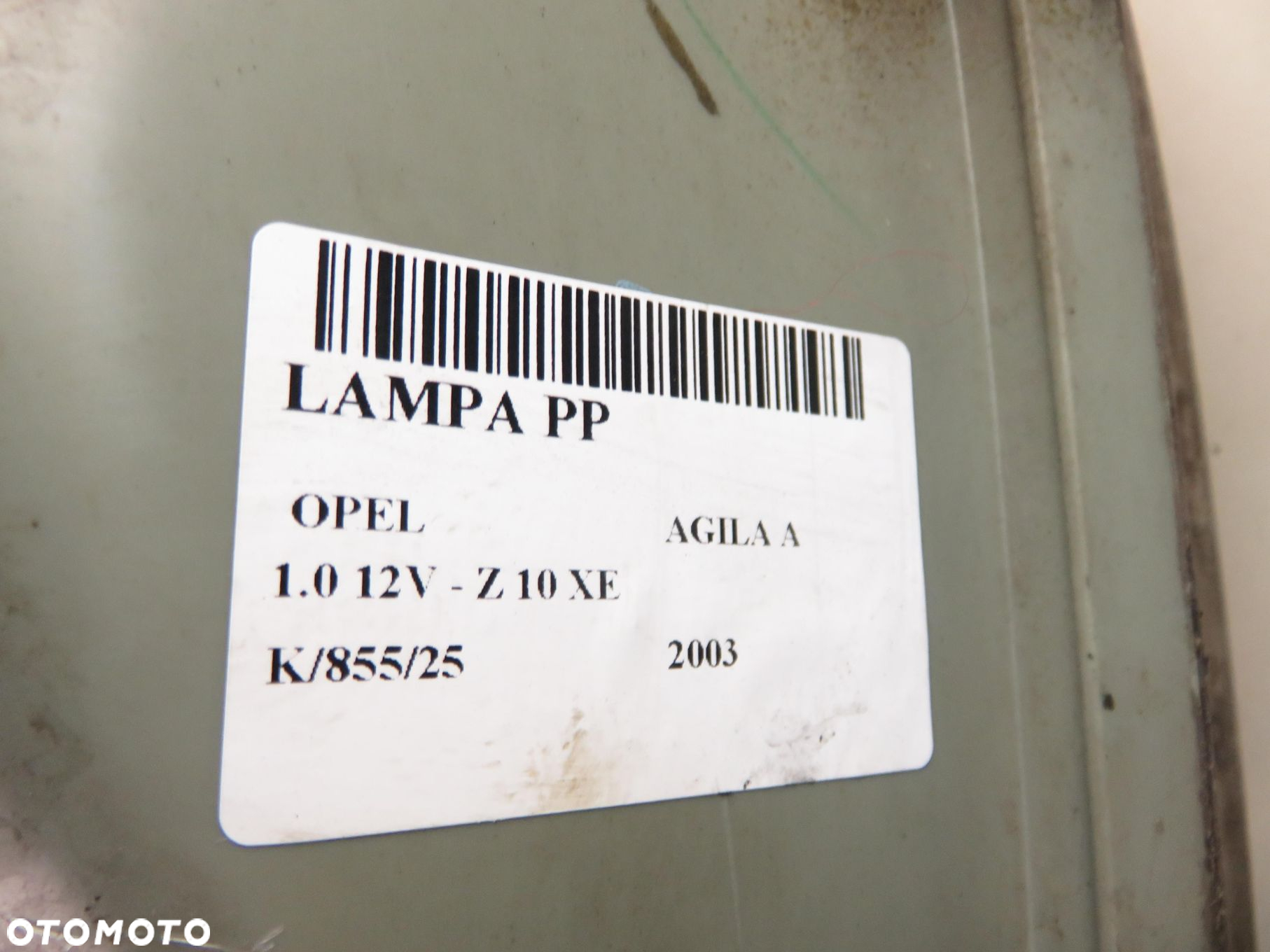 LAMPA PRAWA PRZEDNIA OPEL AGILA A - 6