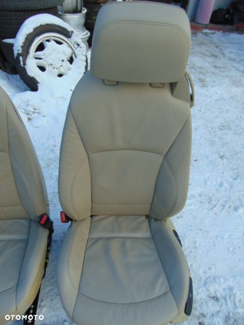 BMW Z4  E85 E86 LEWY FOTEL ładne super PODGRZEWANY FOTELE grzany skóra kremowa LUX - 2