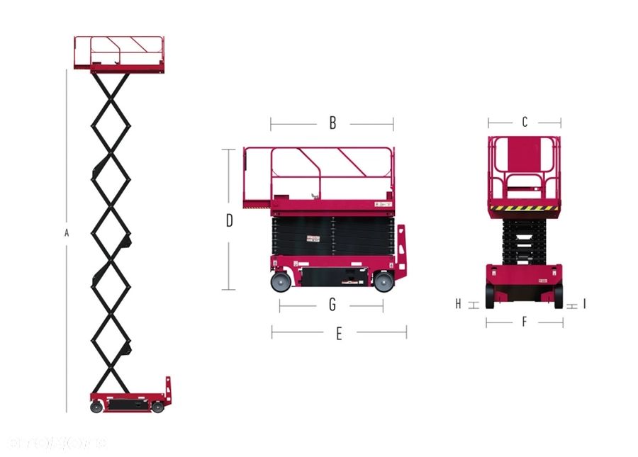Günstig HS1012E podnośnik nożycowy elektryczny Genie/JLG/Haulotte - 12