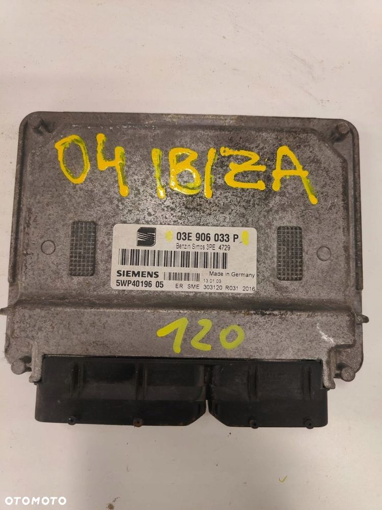 Seat ibiza 03E906033P KOMPUTER STEROWNIK SILNIKA - 1