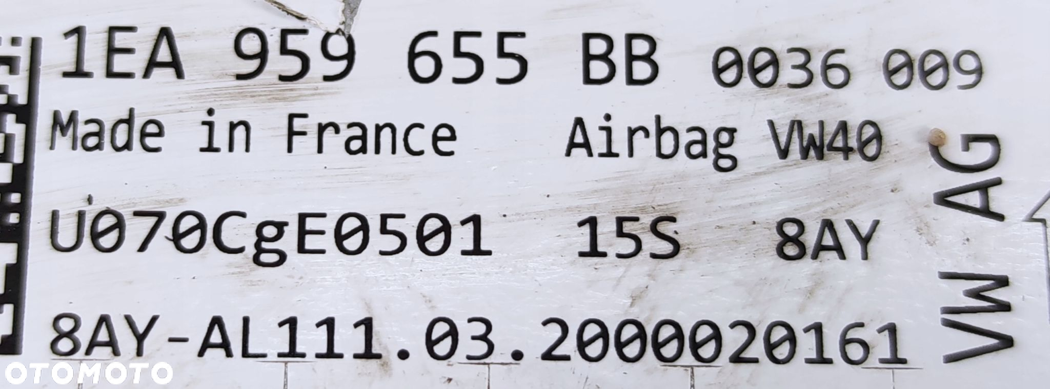 SKODA VW AUDI MODUŁ SENSOR AIRBAG 1EA959655BB - 3