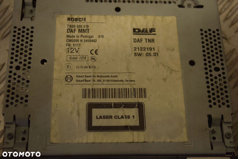 ORYGINALNE RADIO DAF XF CF 106 EURO 6 - 2