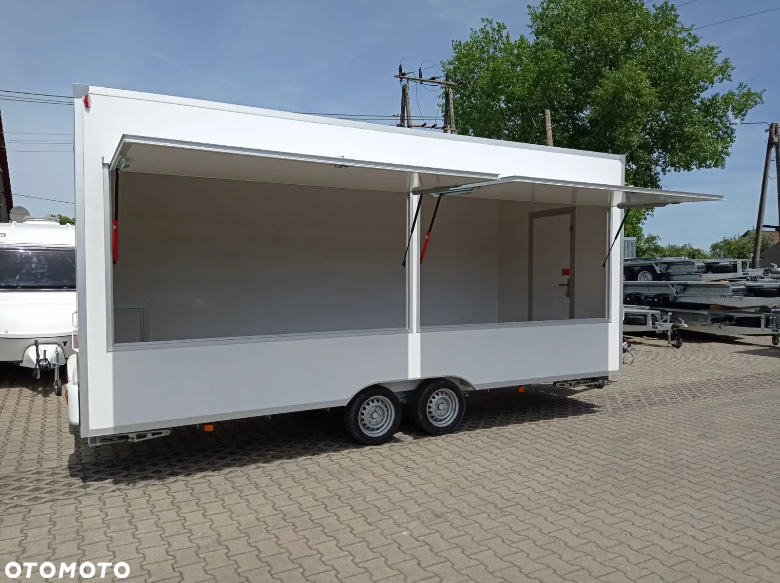 Niewiadów DOSTAWA! H20521HT Przyczepa HANDLOWA gastronomiczna 520x203x230! 2 klapy sprzedażowe, ściany z LAMINATU! DMC 2000kg - 14