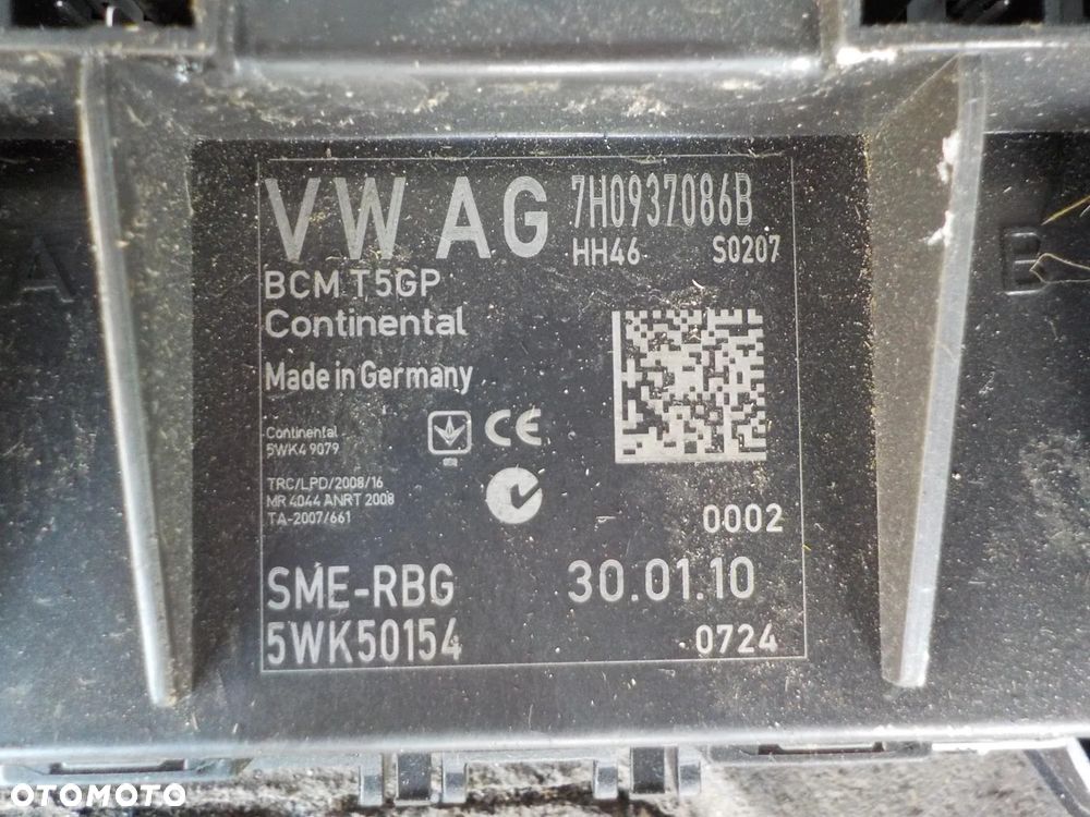 VW T5 LIFT MODUŁ KOMFORTU STEROWNIK 7H0937086B - 3