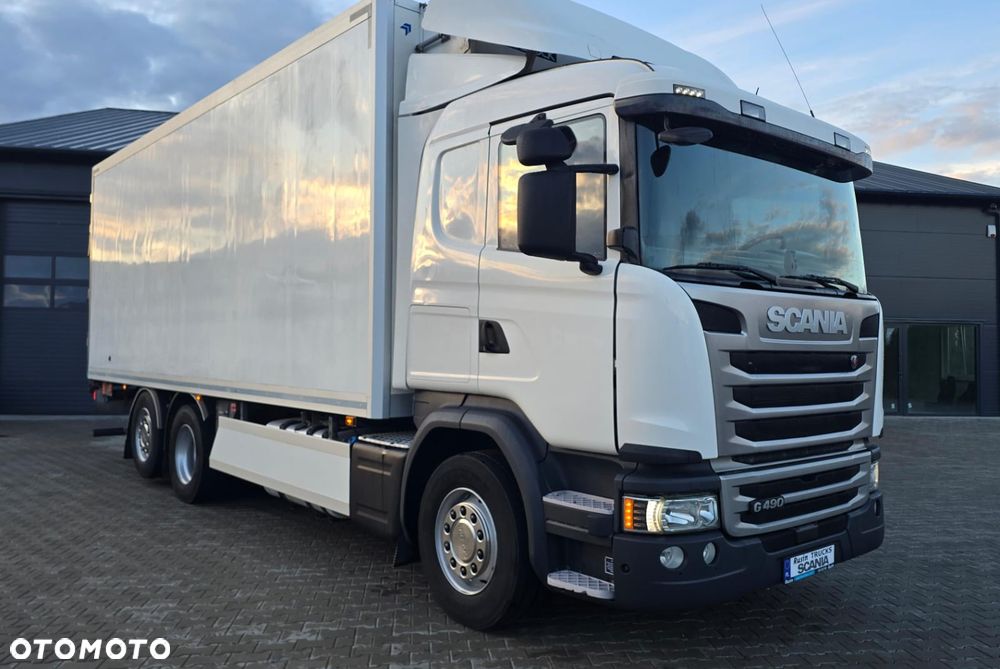Scania G490 6x2 18 palet chłodnia diesel kurierka odwierty piękny stan świeży import! - 2