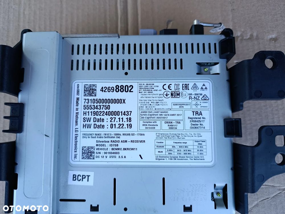 OPEL KARL RADIO RADIOODTWARZACZ 42698802 - 2