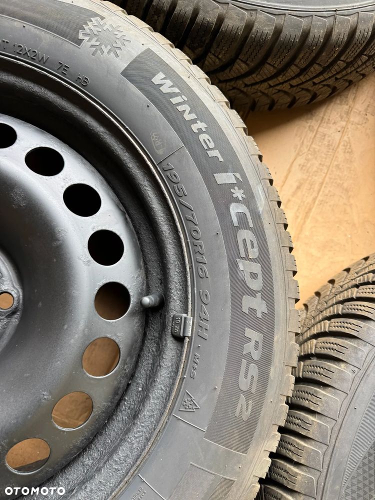 Felgi stalowe z oponami zimowymi Opel Mokka 5x105 IS38 6,5J 195/70 R16 7/8mm 2624 - 4