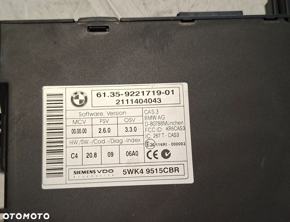 MINI COOPER ONE R56 11r MODUŁ KOMFORTU 9221719 - 2