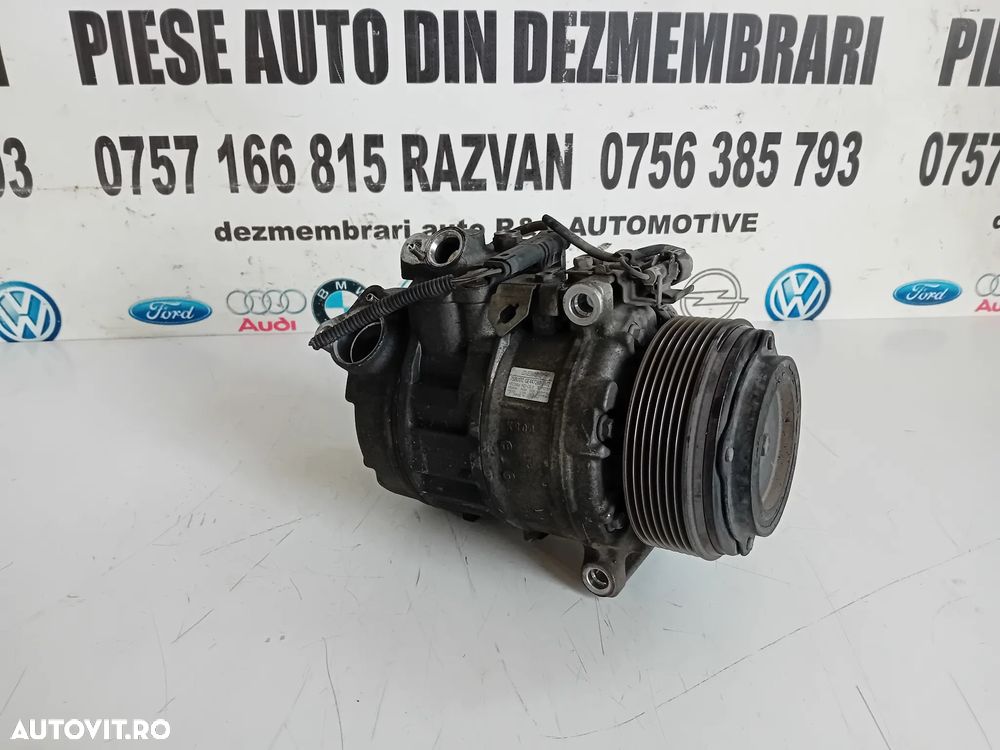 Compresor Clima AC Bmw F10 F11 F01 F02 F07 F06 F12 X5 X6 3.0 D N57 N57D30A Cod 6987890 7 Caneluri - 6