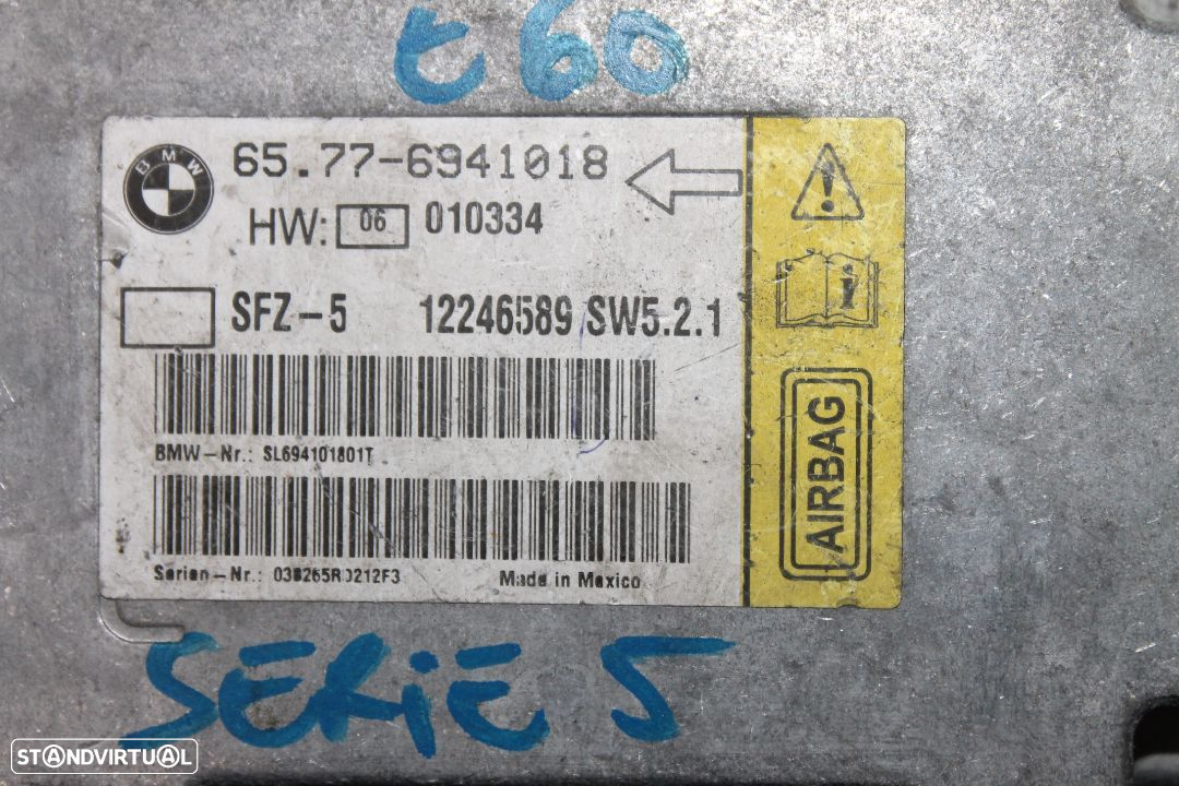 Centralina de Airbag BMW Serie 5 E60 - 2