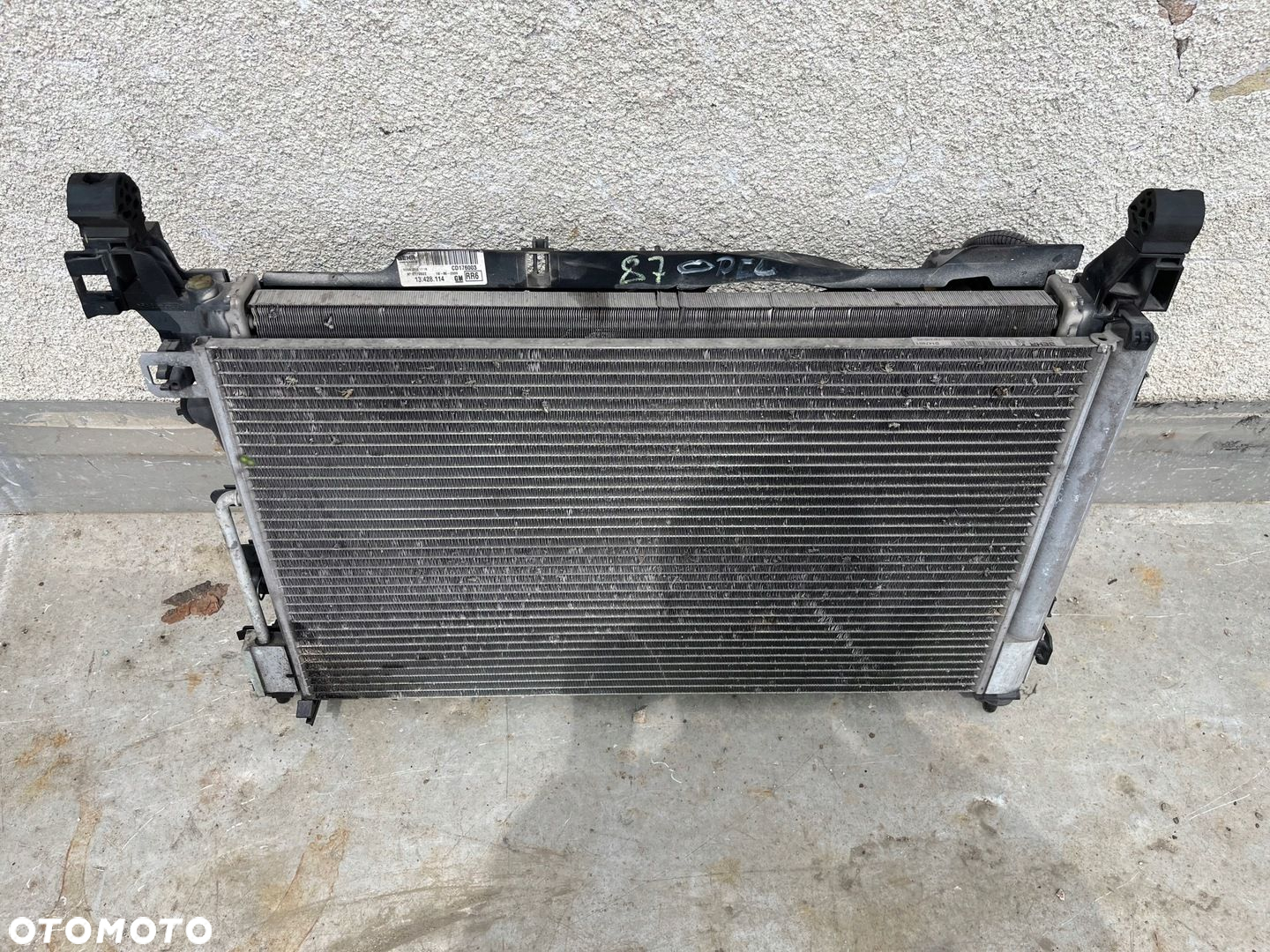 Chłodnica Komplet z Wentylatorem Opel Adam 1,4 benzyna - 6