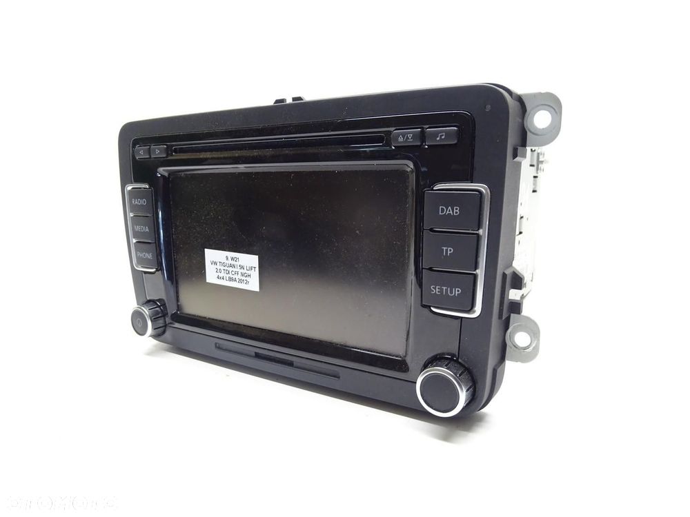 RADIO RADIOODTWARZACZ CD NAVI NAWIGACJA 3C8035195G VW TIGUAN I 5N LIFT - 2