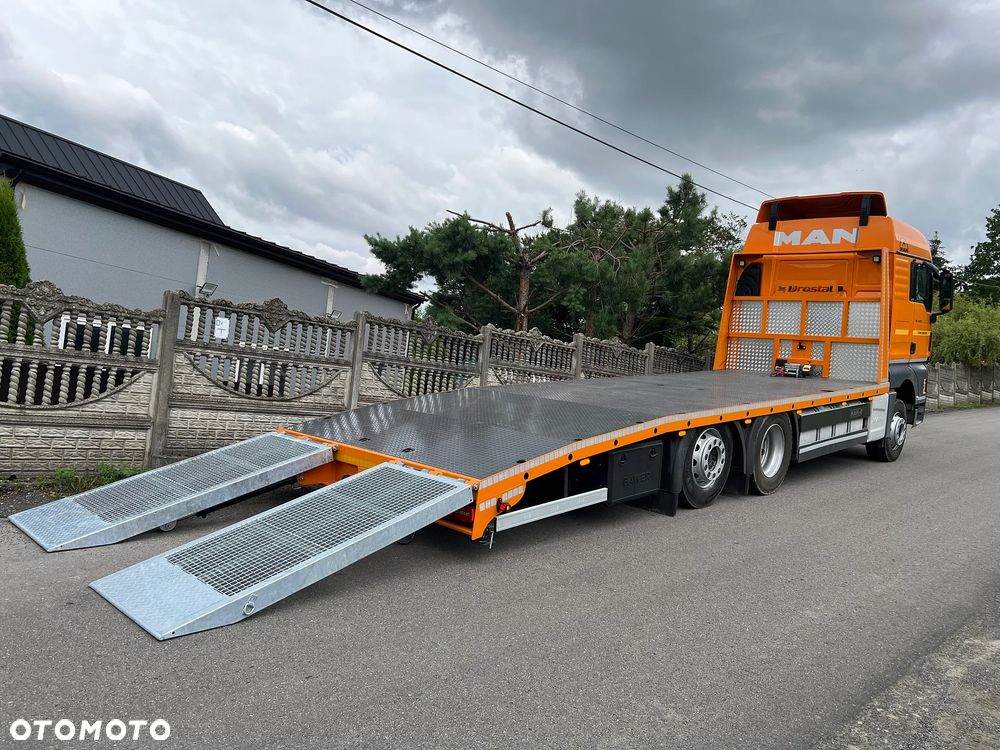 MAN TGX 26.500 | XLX | Euro 6 | 6x2 | INDIVIDUAL | Skrętna Oś | Nowa Zabudowa | Rampy Hydrauliczne | Autolaweta 8,20m | Pomoc Drogowa | Najazd | z Niemiec | STAN PERFEKCYJNY | Tylko 587 tys km | - 14