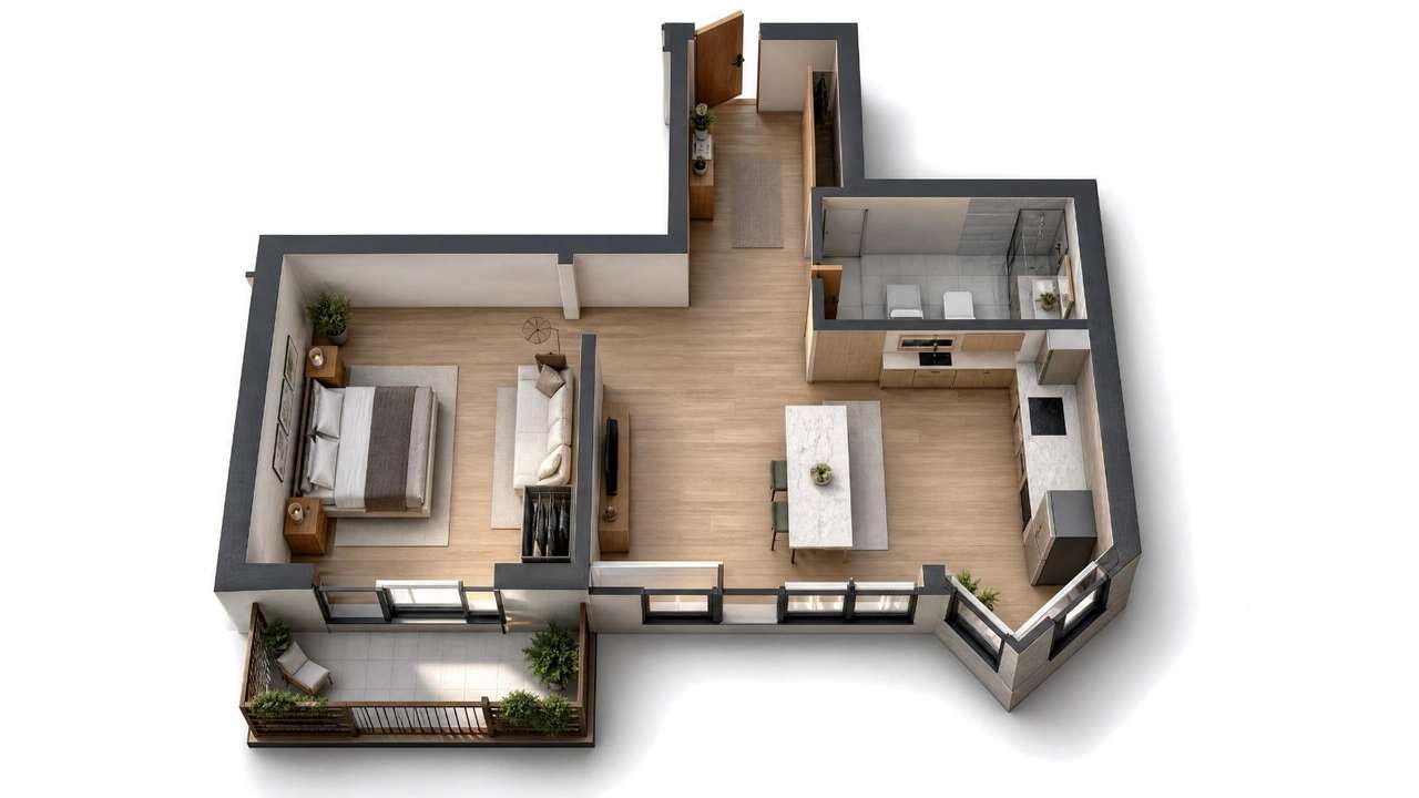 Apartamento T1 novo com garagem - Paranhos | Pingo Doce do Amial - Grande imagem: 2/5