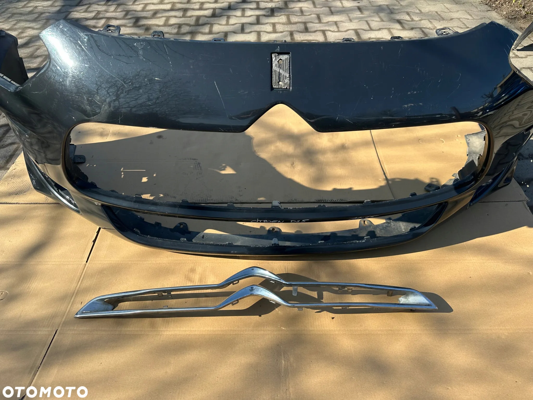 CITROEN DS5 11-15 ZDERZAK PRZEDNI GRILL 9686777577 ORYGINAŁ - 2