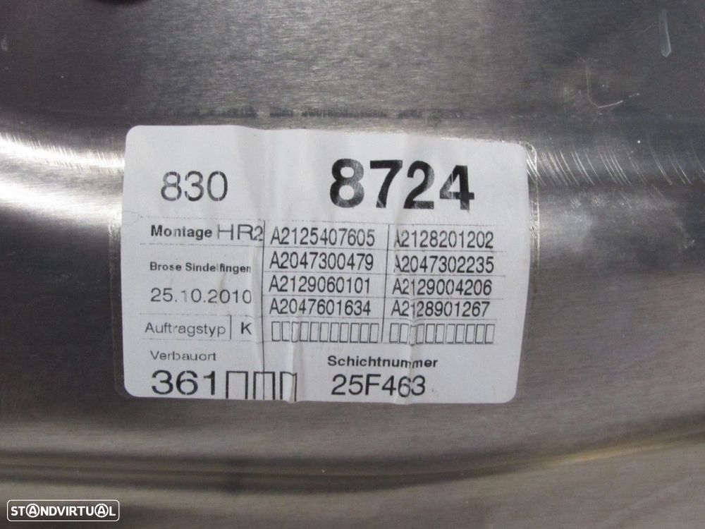 Elevador S/ MOTOR Direito/Trás Seminovo/ Original MERCEDES-BENZ C-CLASS (W204)/M... - 3