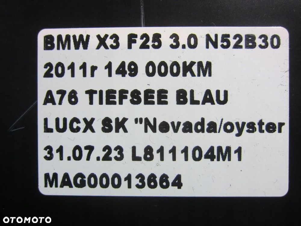 BMW X3 F25 X4 F26 SCHOWEK KONSOLI DESKI 9184154 - 8