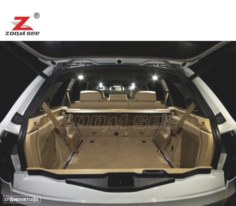 KIT COMPLETO DE LÂMPADAS LED INTERIOR 21 BMW X6 E71 E72 X6 M 2008 -2014 - 2
