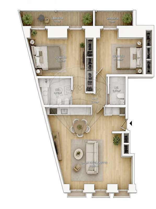 Apartamento T2 para venda - Grande imagem: 4/4