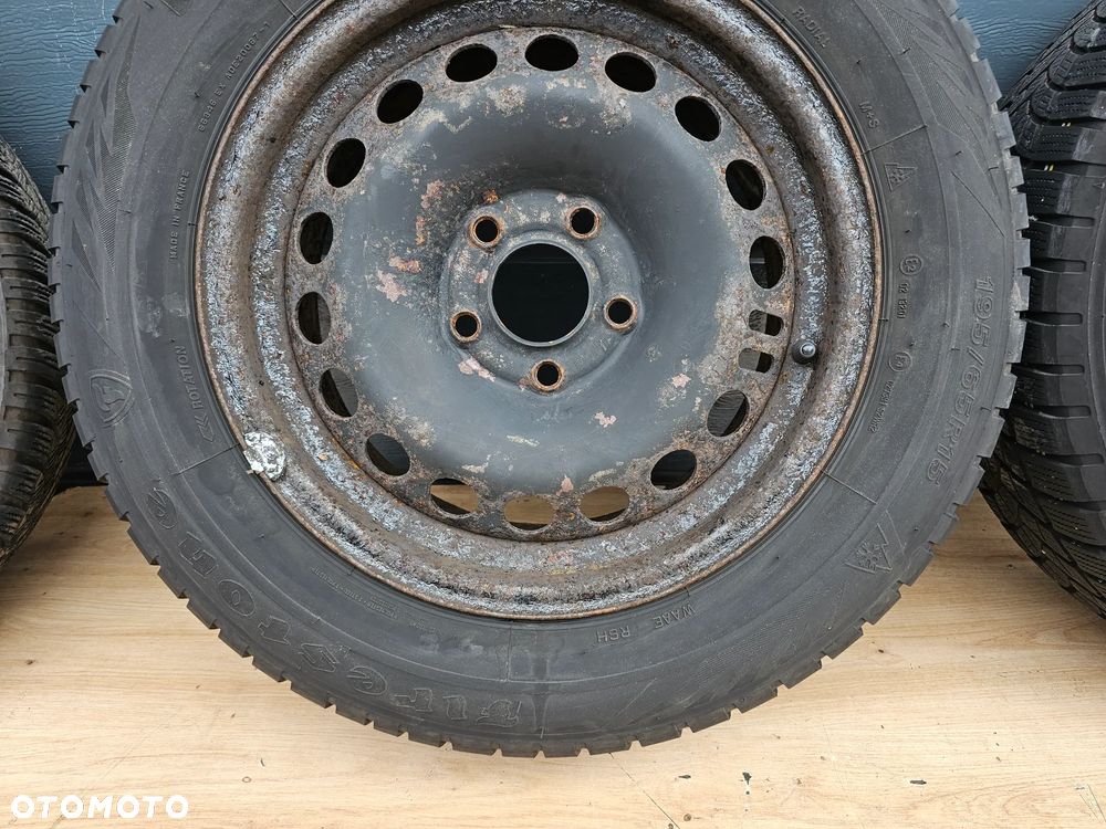 KOŁA FELGI STALOWE 15 OPONY ZIMOWE OPEL VECTRA C SIGNUM ASTRA H MERIVA B ZAFIRA A B 5x110 ET35 6,5J 195/65/15 - 12