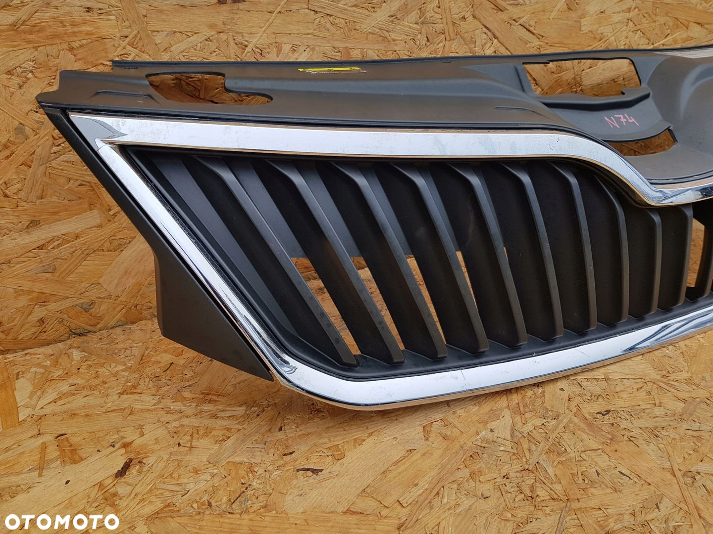 SKODA RAPID 12- ATRAPA GRILL KRATKA ZDERZAKA PRZEDNIEGO CHROM 5JA853668 - 5