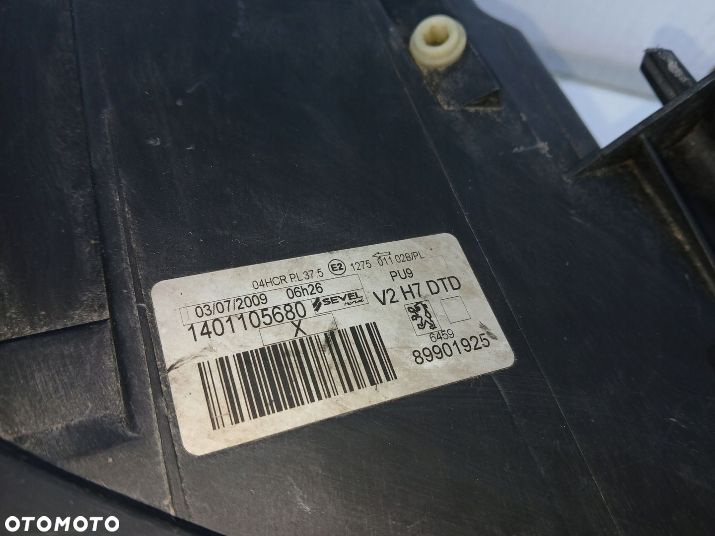 PEUGEOT 807 lampa lewa prawa przód 1401105780 1401105680 Europa - 9