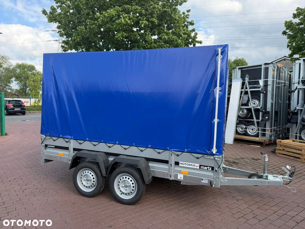 Martz Przyczepa Martz Premium 300/2 2 oś 300x150x40cm dwuosiowa ze stelażem i plandeką H130 MOTOMUS - 9