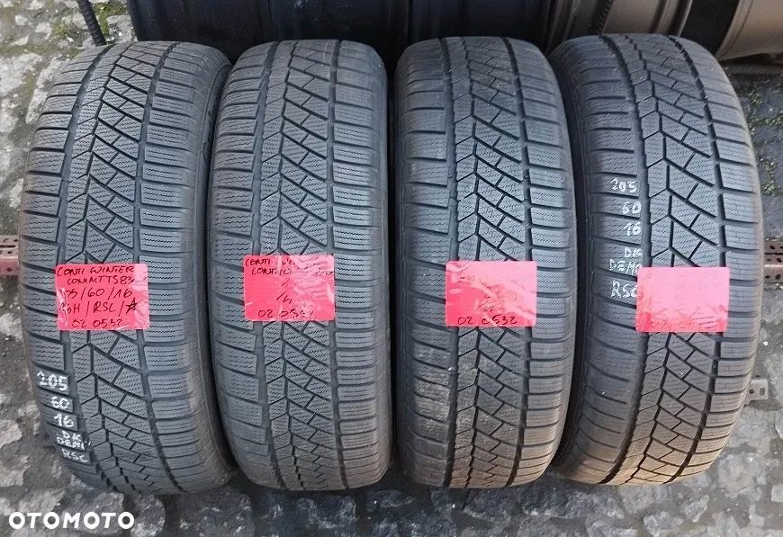 205 60 16 Continental Opony zimowe TS830P RSC BMW 4szt. - 2