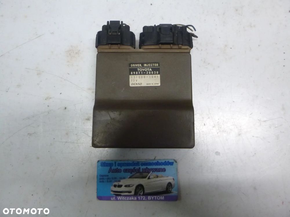 STEROWNIK MODUŁ WTRYSKÓW TOYOTA AVENSIS VERSO 2,0 D4D 2003r  89871-20030 - 1