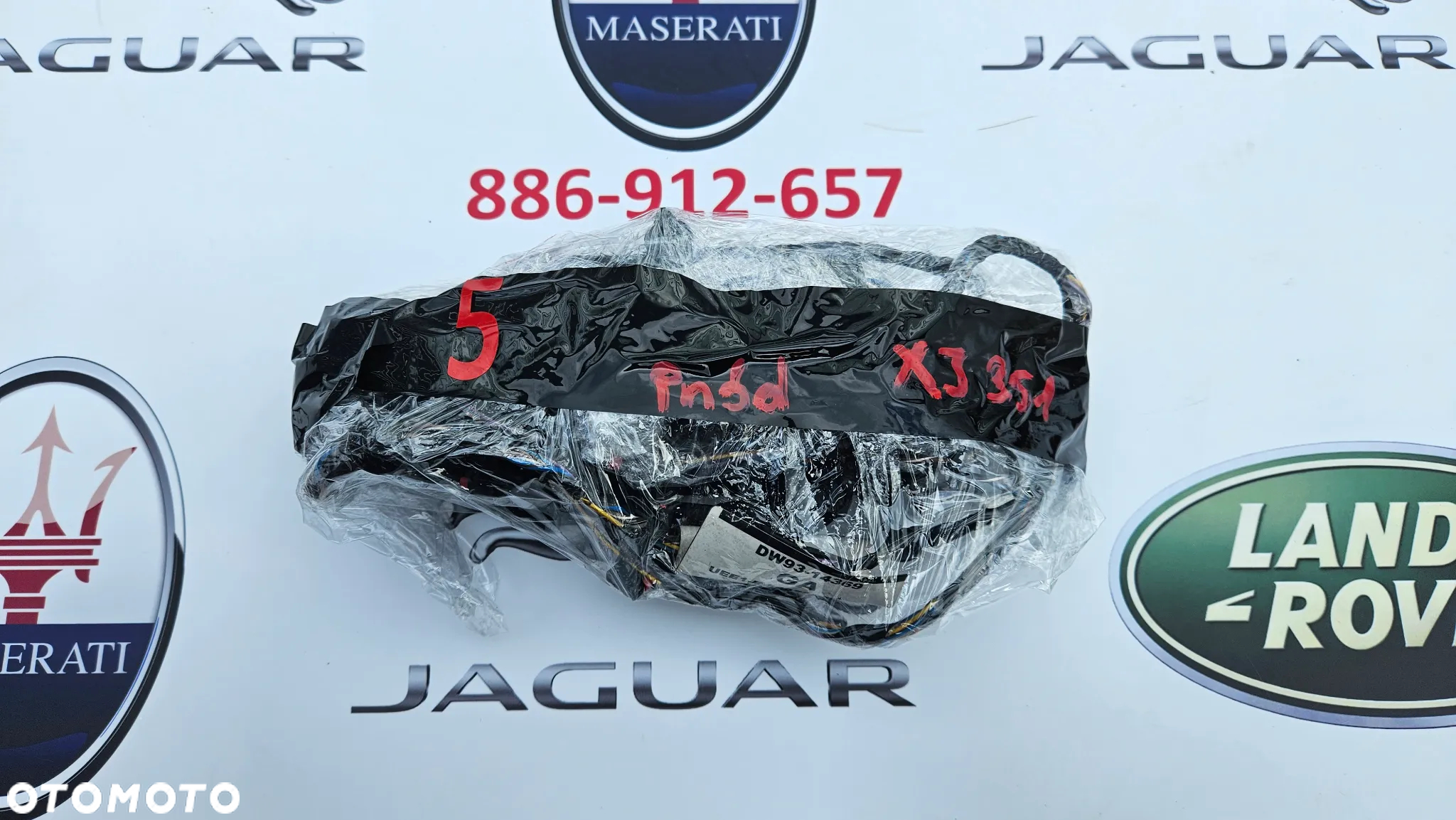 Jaguar XJ 351 2010-2015 Instalacja zderzaka przedniego 10 PIN Wiązka PDC 4x PDC Antena 2X Przewód DW93-14369-GA - 11