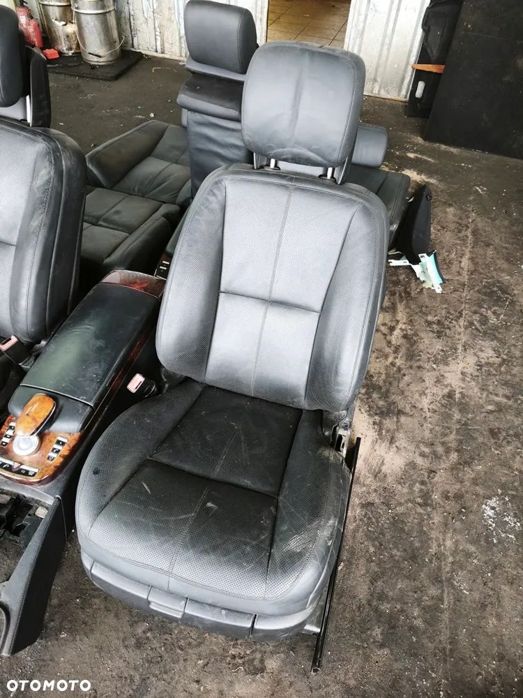 MERCEDES S-KLASA W221 08r FOTELE KANAPA BOCZKI SKÓRA MONITORY EUROPA - 5