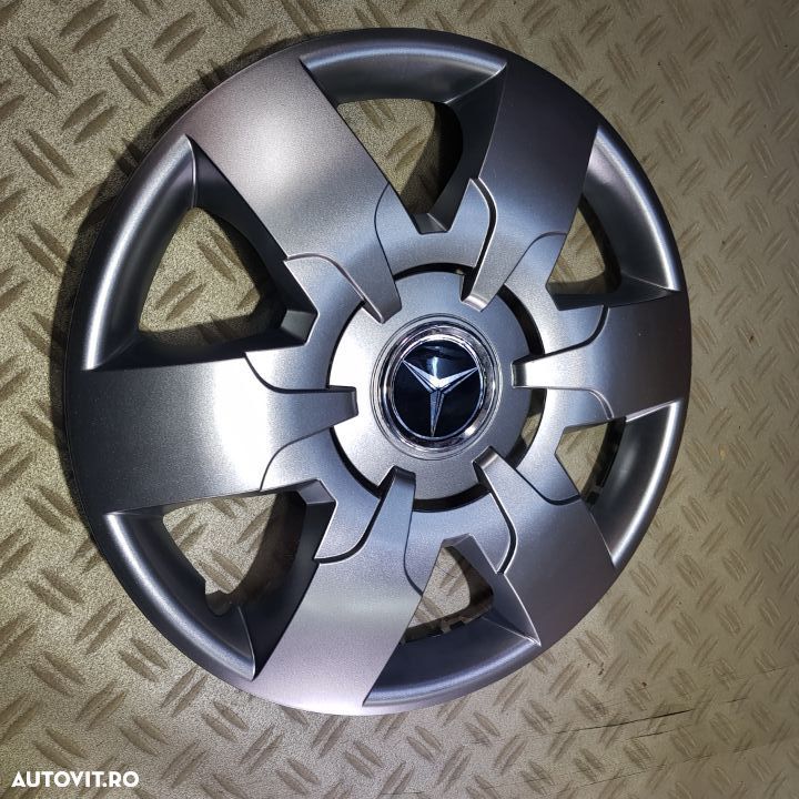 Capace roti MERCEDES r16  la set de 4 buc,Capace janta aliaj,Embleme - 1