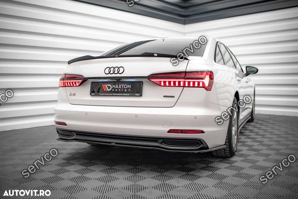 Eleron spoiler cap Audi A6 C8 Sedan 2019- v8 - Maxton Design - 2