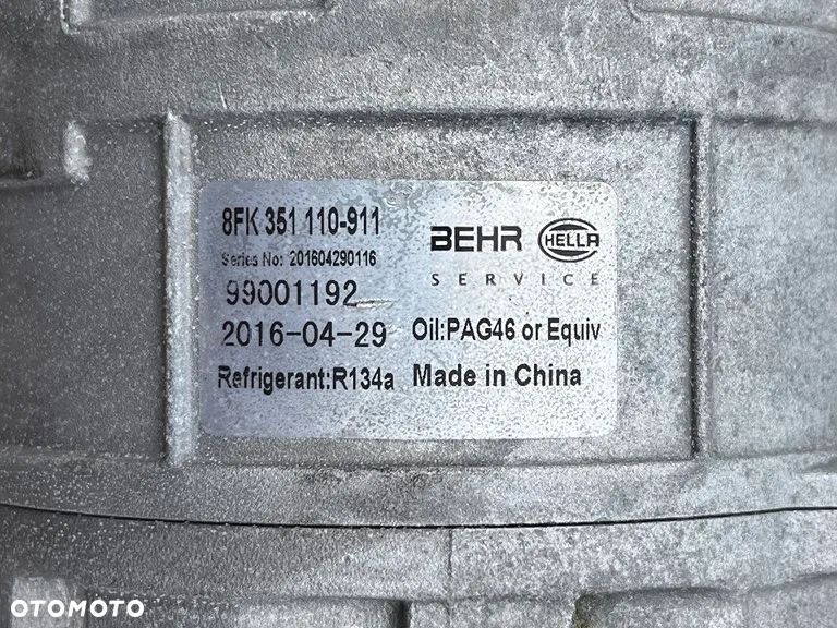 SPRĘŻARKA KLIMATYZACJI KOMPRESOR 8FK351110-911 VW T5 CARAVELLE DOKA MULTIVAN TRANSPORTER 2.5 TDI TOUAREG PHAETON 8FK351110 - 2