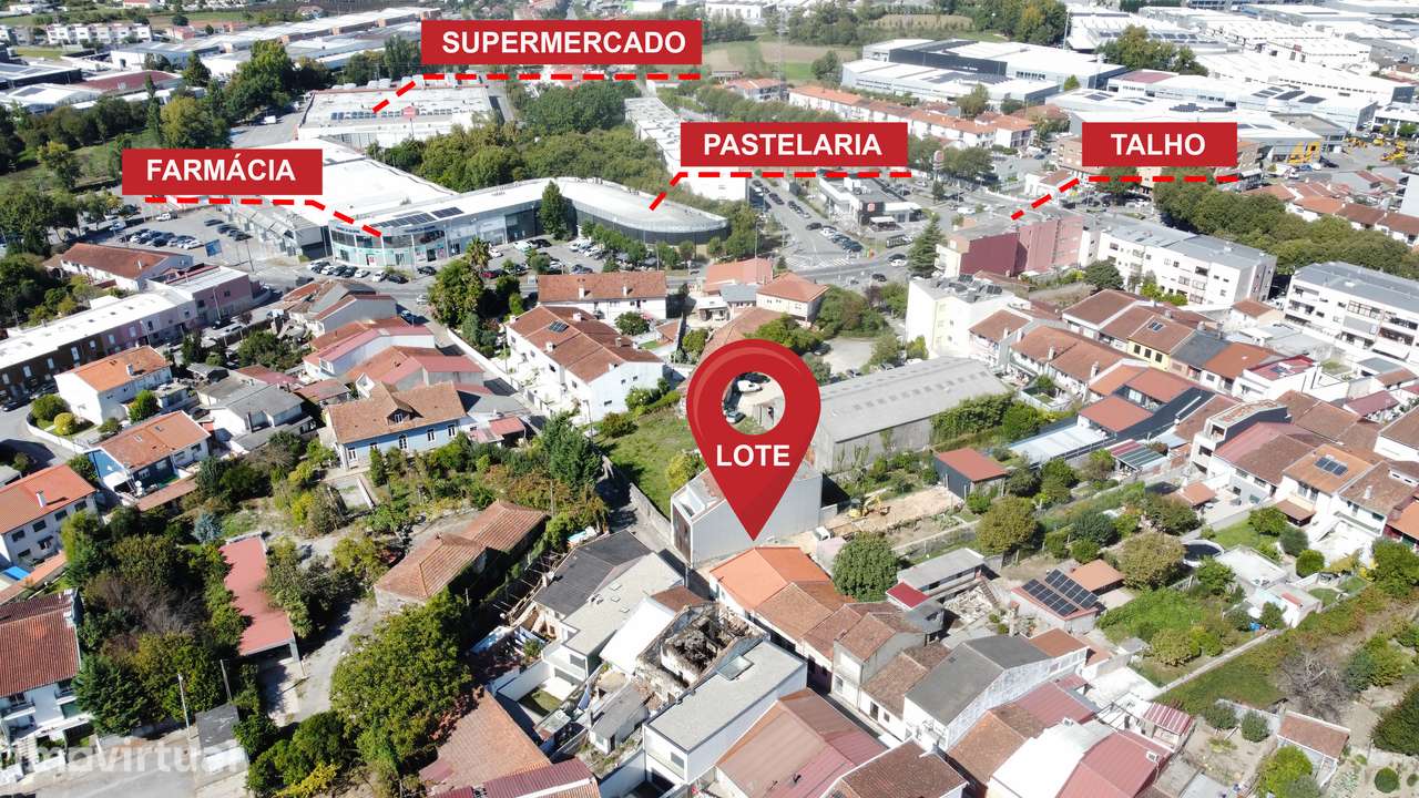 Lote para construção de moradia ou apartamentos em Real - Braga - Grande imagem: 2/8