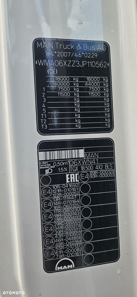 MAN TGX 18.500 XXL / STANDARD / RETARDER / DŁUGA RAMA - 22