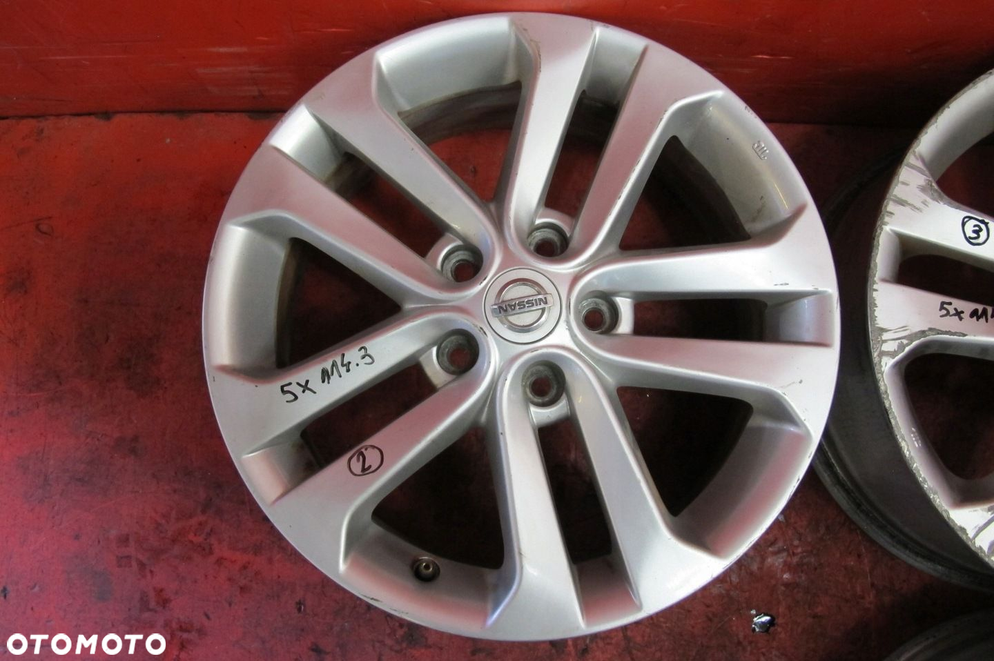 NISSAN JUKE 1 I F15 FELGI ALUMINIOWE 17 7J ET47 5x114.3 1KA2A KOMPLET - 4