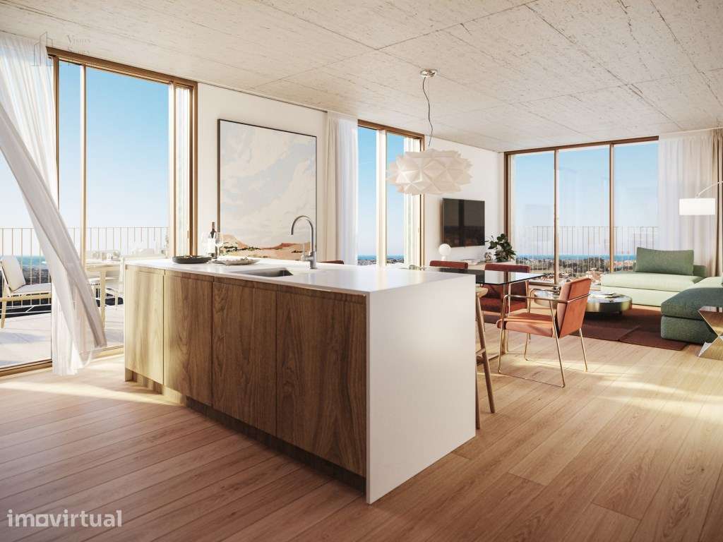 T3 novo à venda | 148,30 m², 3 varandas e duas suítes | Mafra - Grande imagem: 4/13